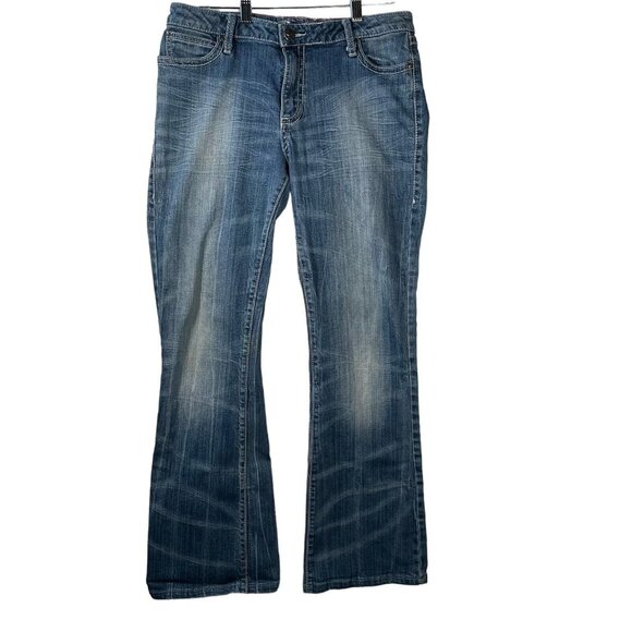 Rock 47 Jeans by Wrangler Women’s Size 11/12 Bootcut Studded Back Pocket Western - Picture 2 of 10